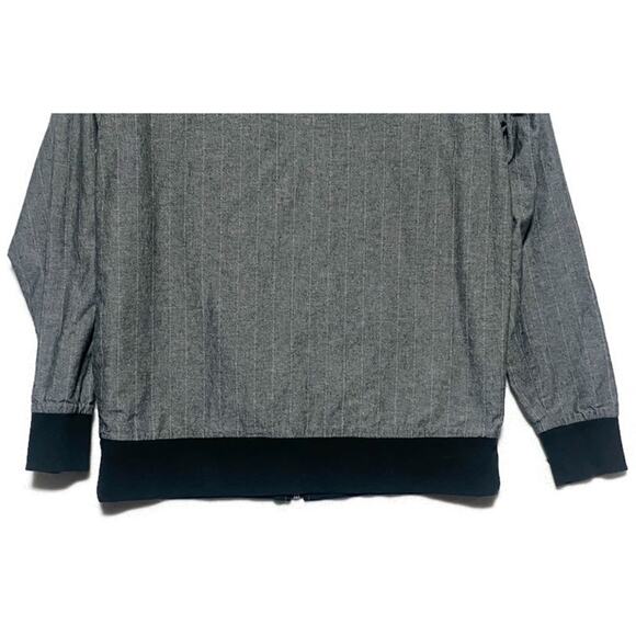 Ezekiel Lightweight Zip Up Jacket Women's Size Large Black Stripes Lined - Picture 6 of 7